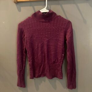 Anthropologie purple mock neck top great condition size small